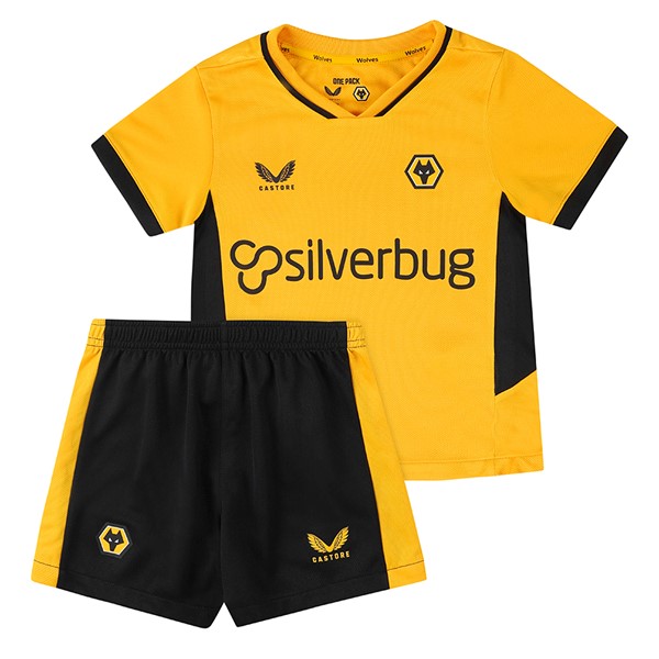 Camiseta Wolves Niño 1st 2021-2022 Amarillo